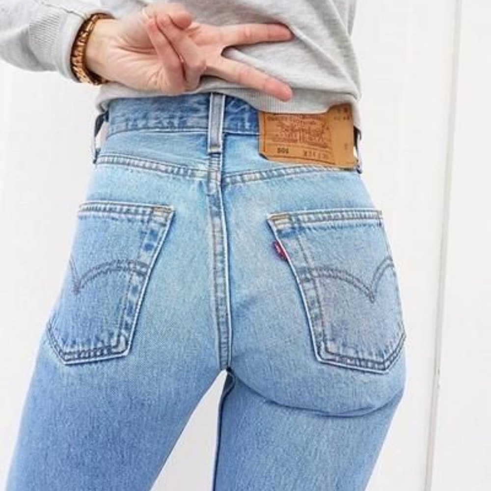 Vintage 501 Levis Denim Straight Leg Jeans - Picture 6 of 6